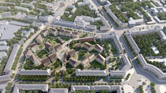 ЖК на месте бывшего троллейбусного депо №1 в Минске от Сергей Скуратов architects ЖК на месте бывшего троллейбусного депо №1 в Минске от Сергей Скуратов architects