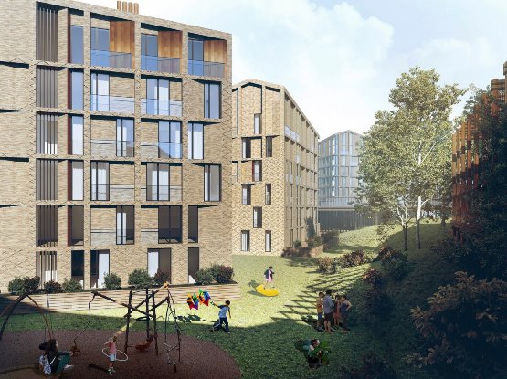 ЖК на месте бывшего троллейбусного депо №1 в Минске от Сергей Скуратов architects ЖК на месте бывшего троллейбусного депо №1 в Минске от Сергей Скуратов architects